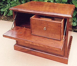 Photograph of a bedside cabinet
